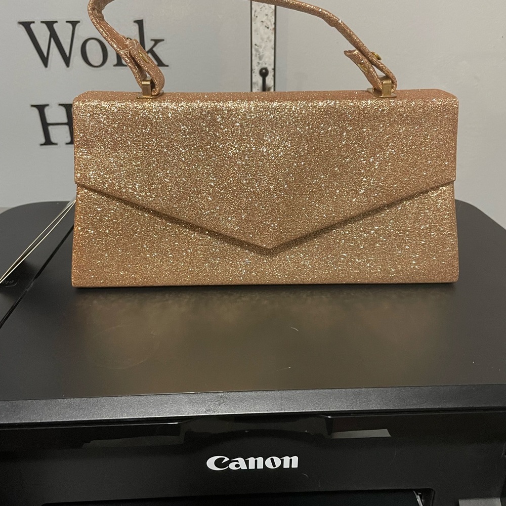 Beautiful Rose Gold Mini Handbag